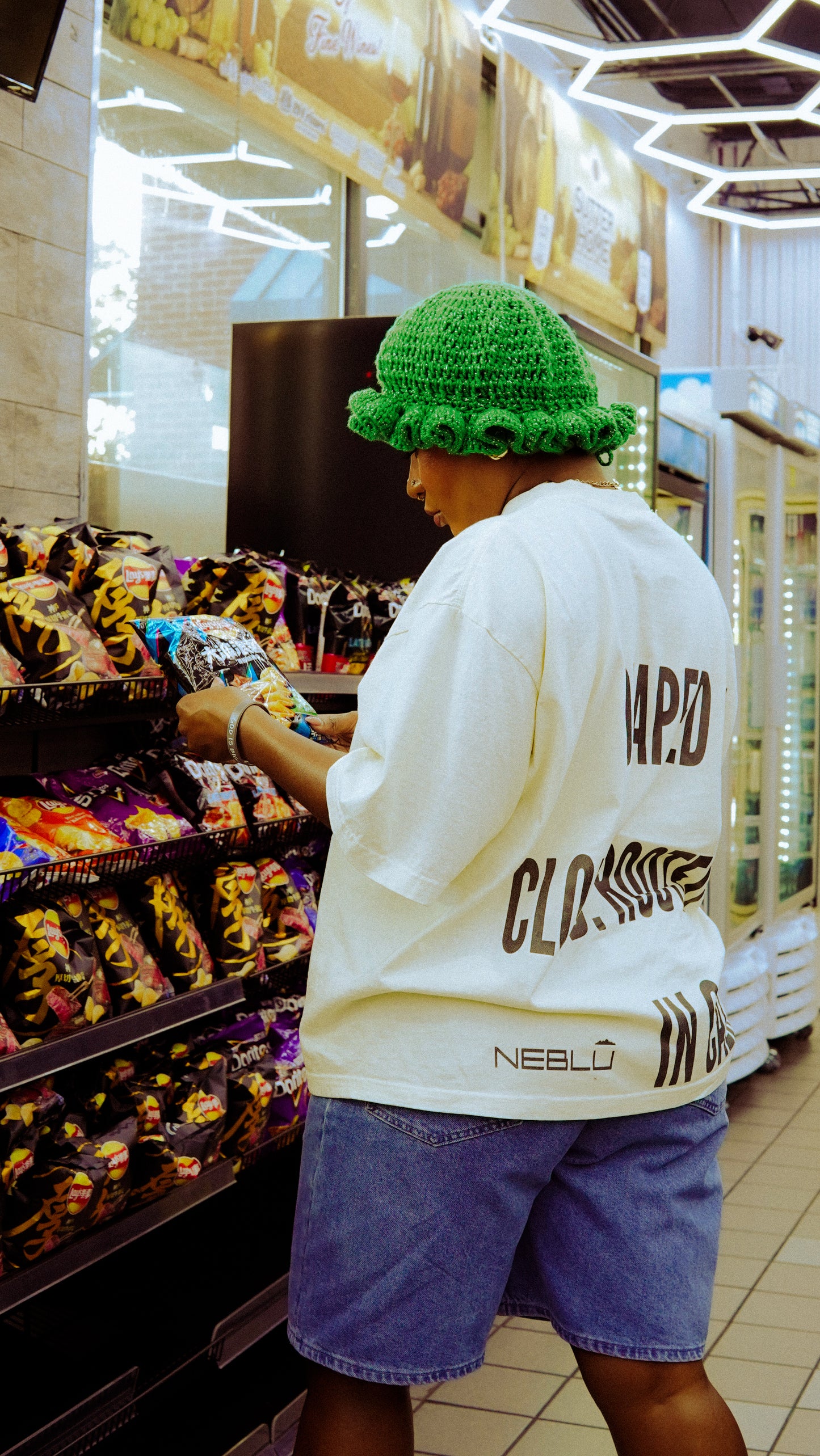 “Blonde Flower Boy” Creme Tee